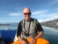 happy after splitboarding and ride to the boat