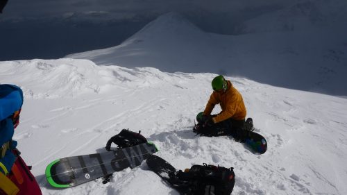 Norwegen splitboard changeover
