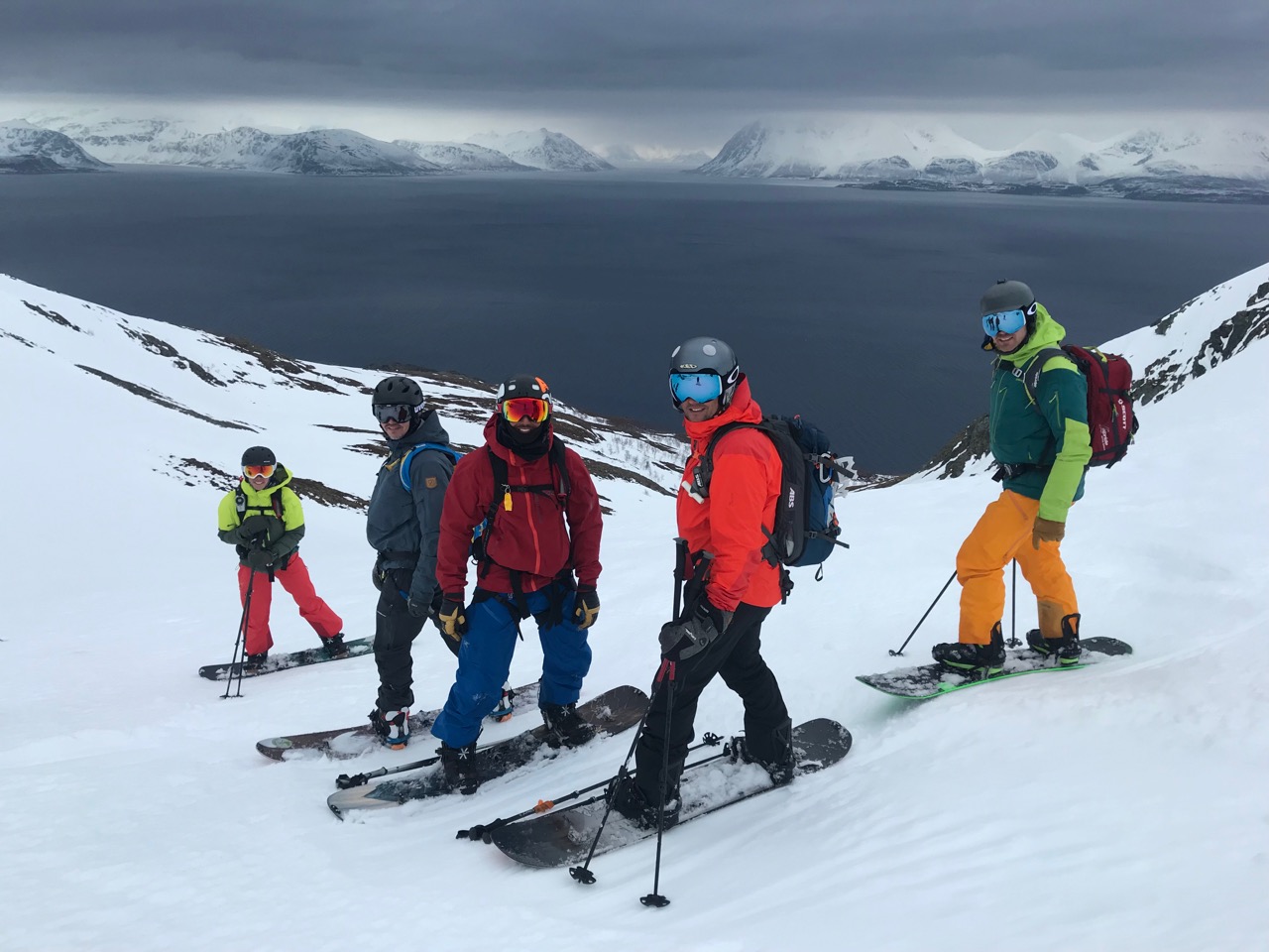 backyard splitboard freeride trip lyngen alps